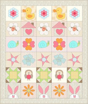 Patroon De Lex &amp; Lizzie  Quilt