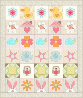 Patroon De Lex &amp; Lizzie  Quilt