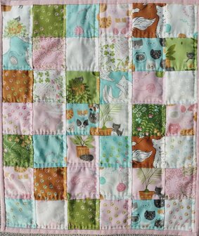 Doll quilt kit complete Cat fabrics