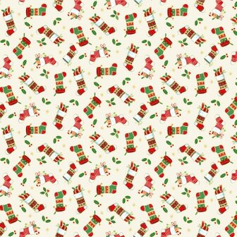 2484-Q Merry Stockings Cream