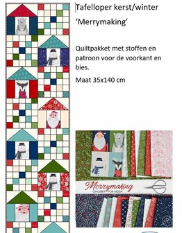 Tafel loper Kerst/Winter Merrymaking