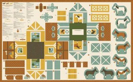 Stofpanel Paarden Manege 