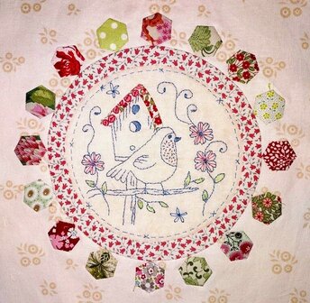 8Fat8 Pink Red Quilters Flower Garden 