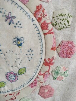 BVM  A Quilter Flower Garden Quilt