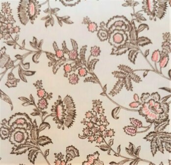 4755-258 Stuck backing Cottage Linens by Kim Diehl  175x275 cm 