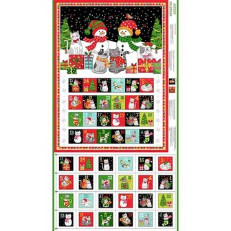 Panel Adventkalender Santa Paws Cats 