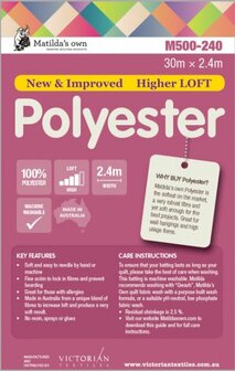 Bestseller Tussenvulling Polyerster Mathilda&#039;s Own 240 breed 100% polyester