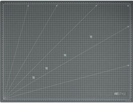 ReStyle Snijmat A2 zelfhelend 45x60cmx1.6mm dubbelzijdig cm / inch grijs