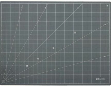 ReStyle Snijmat A2 zelfhelend 45x60cmx1.6mm dubbelzijdig cm / inch grijs