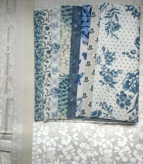 Quiltpakket Theekransje in het kasteel BLAUW