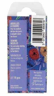 BO99061 Bohin Blossom Naainaalden Sharps assortiment nr. 3-9 Blauw 