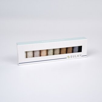 Sulky Gutermann nr.50 patchwork en applicatie garenset Neutrals and Nutshells 