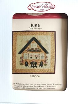 Quiltpakket Cozy cottages Voorjaarshuisje juni miniquilt
