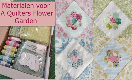 BVM  A Quilter Flower Garden Quilt deel 6