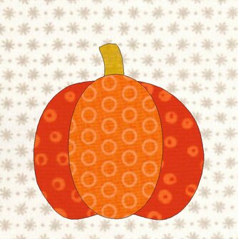 Patroon Quiltblok  Pumpkin
