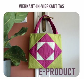 Vierkant in vierkant Tas E-patroon