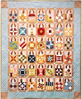 Quiltpakket Compleet  Scrappy Dogs Quilt 