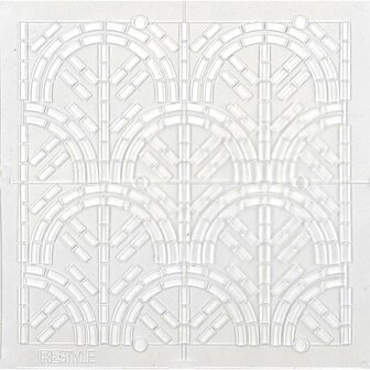 Sashiko Sjabloon Seigaiha Waves