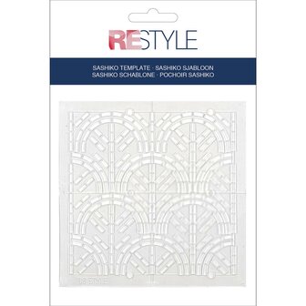 Sashiko Sjabloon Seigaiha Waves