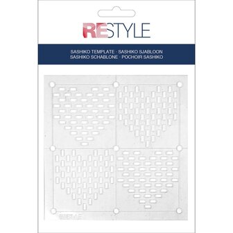 Sashiko Sjabloon Hearts