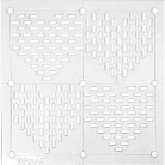 Sashiko Sjabloon Hearts