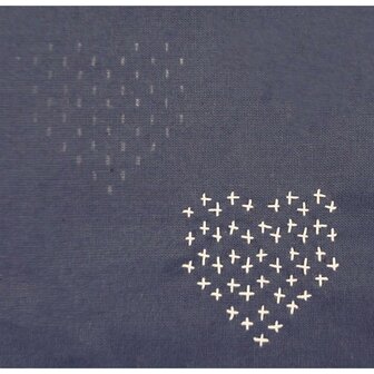 Sashiko Sjabloon Hearts