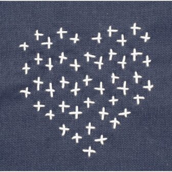 Sashiko Sjabloon Hearts