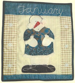 Quiltpakket Sara's Trip Around the Year January Snow