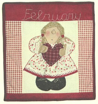 Quiltpakket Sara's Trip Around the Year February