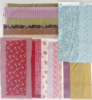 Quilt basket rectangular Quilt Village complete kit