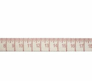 cotton strap with centimeter red