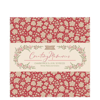 300213 Tilda Creating Memories Charmpack Winter Colours