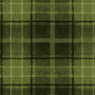 F510896-G Holly Jolly Flannel Green Check