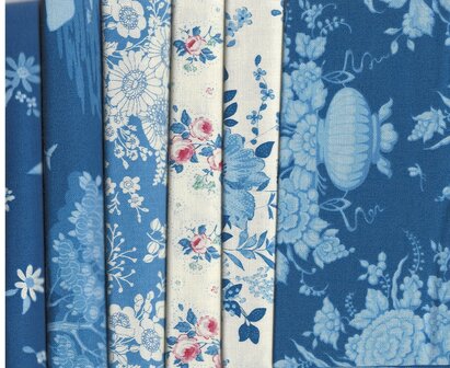  Tilda Something Blue Fateight Bundle Blue  6 pieces