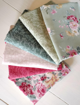 Quiltpakket Ragtime Flanellen Quilt  La Fleur