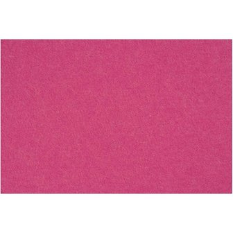 Vilt 20x30 cm helder fuchsia roze