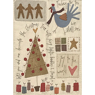 Quiltpakket compleet  The Santa The Tree The Turkey and Me