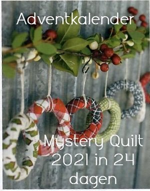 Adventkalender 2021 : Red Barn Christmas winter Quilt / Uitverkocht