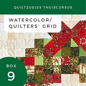Thema Box 9 Quiltersgrid en Watercolor Techniek 