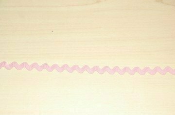 Zigzag ribbon narrow 9 mm soft pink