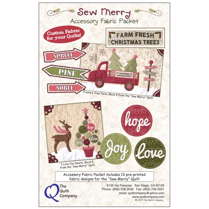 Total Quilt Kit Sew Merry Red