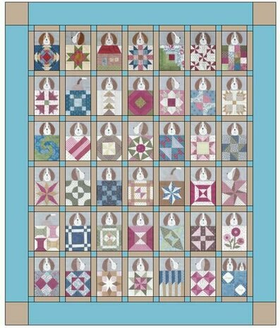 Musterbuch Scrappy Dogs Quilt