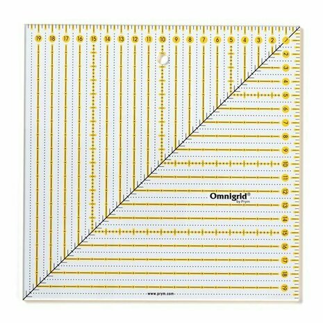 611655 prym squared omni 20x20 cm ruler