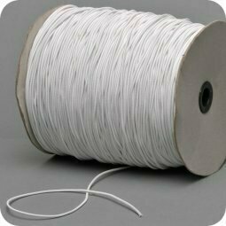 White cord elastic 1.5 mm for face masks