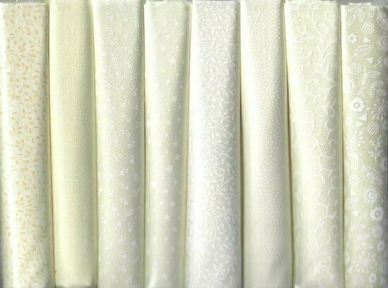Fabric package D Love & Hope Sampler Quilt Green/cream white