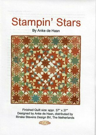 Patroon Stampin stars  van Anke de Haan en stempelsets