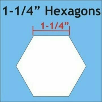 HEX125 1-1/4 Hexagon Papierschablonen