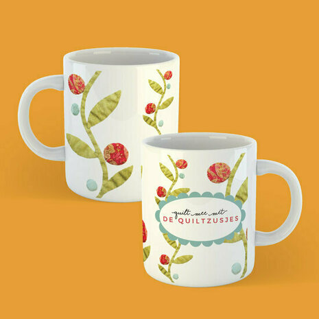 Quilttasse Zweige