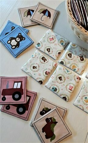 Fabric memory game