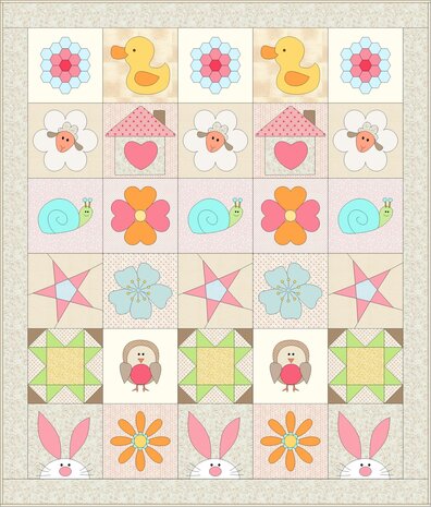 Patroon De Lex & Lizzie  Quilt